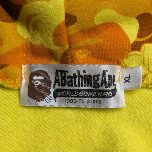 BAPE x PUBG Shark Full Zip Hoodie Orange - Picture 5 of 12